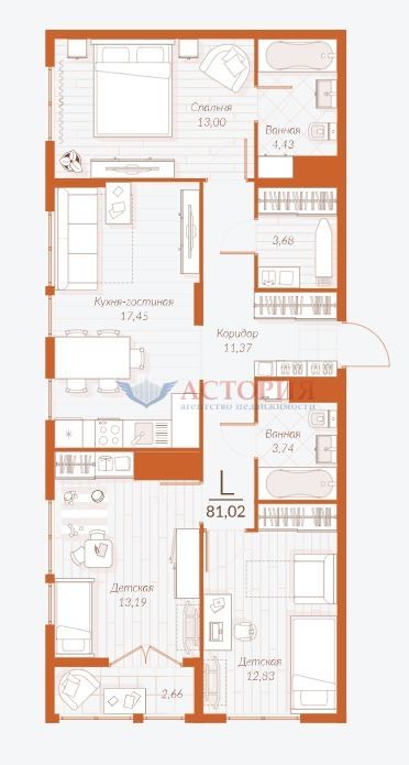 Купить 3-комнатную квартиру